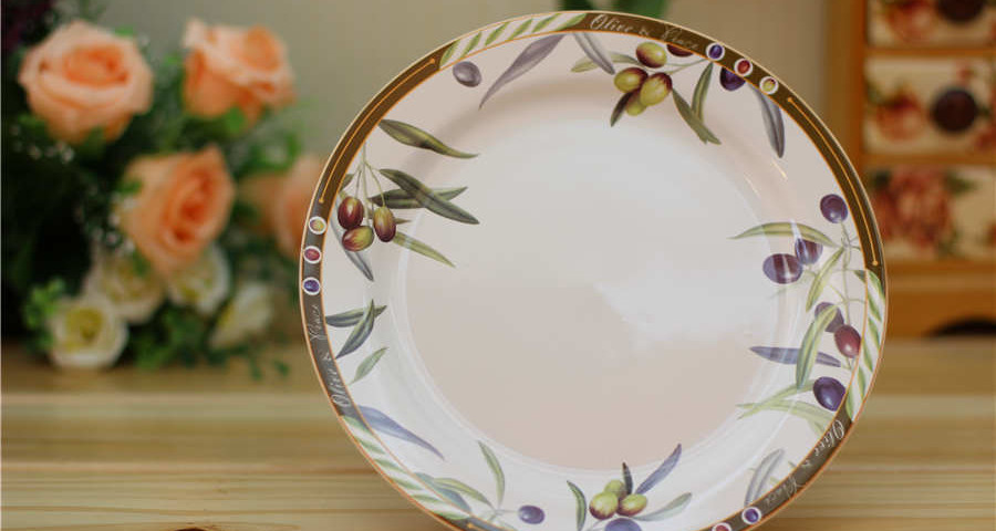 Olive Ceramic plate