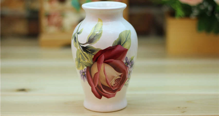 Solo Show tall white ceramic vase