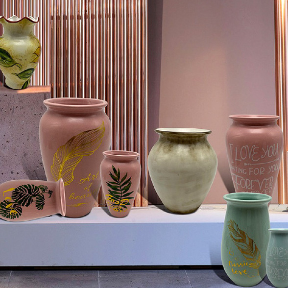 Ceramic dolomite set vase set